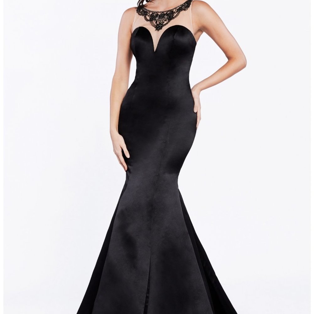 Beaded Mikado Mermaid Gown CNCK62